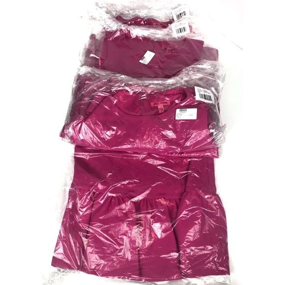 BETSEY JOHNSON Dress Pink Ruffled Hem Sleeveless Knee Length Crepe - Picture 3 of 7